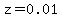 z=0.01