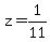 z=1%2F11