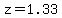 z=1.33