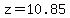 z=10.85
