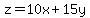 z=10x%2B15y