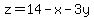z=14-x-3y