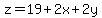 z=19%2B2x%2B2y