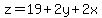 z=19%2B2y%2B2x