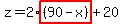 z=2%2Ahighlight%28%2890-x%29%29%2B20