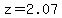 z=2.07