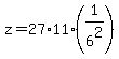 z=27%2A11%2A%281%2F6%5E2%29