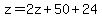 z=2z%2B50%2B24