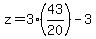 z=3%2843%2F20%29+-+3
