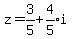 z=3%2F5%2Bexpr%284%2F5%29i