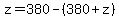 z=380-%28380%2Bz%29