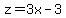 z=3x+-+3