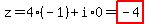 z=4%2A%28-1%29%2Bi%2A0=highlight%28-4%29