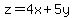 z=4x%2B5y