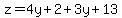 z=4y%2B2%2B3y%2B13