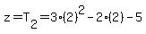 z=T%5B2%5D=3%282%29%5E2-2%282%29-5