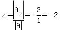 z=abs%28A%5Bz%5D%29%2Fabs%28A%29=-2%2F1=-2