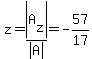 z=abs%28A%5Bz%5D%29%2Fabs%28A%29=-57%2F17