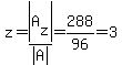 z=abs%28A%5Bz%5D%29%2Fabs%28A%29=288%2F96=3