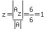z=abs%28A%5Bz%5D%29%2Fabs%28A%29=6%2F6=1