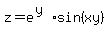 z=e%5E%28y%29+sin%28xy%29+