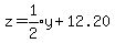 z=expr%281%2F2%29y%2B12.20