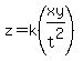 z=k%28xy%2Ft%5E2%29
