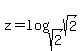 z=log%28sqrt%282%29%2Csqrt%282%29%29