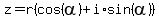 z=r%28cos%28alpha%29%2Bi%2Asin%28alpha%29%29