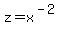 z=x%5E%28-2%29