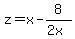 z=x-8%2F%282x%29