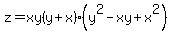 z=xy%28y%2Bx%29%28y%5E2-xy%2Bx%5E2%29