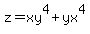z=xy%5E4+%2B+yx%5E4