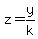 z=y%2Fk