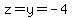 z=y=-4