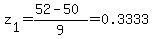 z%5B1%5D=%2852-50%29%2F9=0.3333
