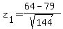 z%5B1%5D=%2864-79%29%2Fsqrt%28144%29