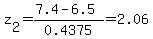 z%5B2%5D=%287.4-6.5%29%2F0.4375=2.06