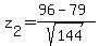z%5B2%5D=%2896-79%29%2Fsqrt%28144%29