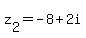 z%5B2%5D+=+-8+%2B+2i