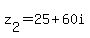 z%5B2%5D+=+25%2B60i