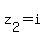 z%5B2%5D+=+i