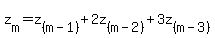 z%5Bm%5D=z%5B%28m-1%29%5D+%2B+2z%5B%28m-2%29%5D%2B+3z%5B%28m-3%29%5D