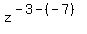 z%5E%28-3-%28-7%29%29