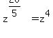 z%5E%2820%2F5%29+=+z%5E4