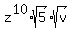 z%5E10%2Asqrt%285%29%2Asqrt%28v%29