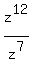 z%5E12+%2F+z%5E7+