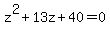 z%5E2%2B13z%2B40=0