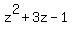 z%5E2%2B3z-1