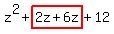 z%5E2%2Bhighlight%282z%2B6z%29%2B12